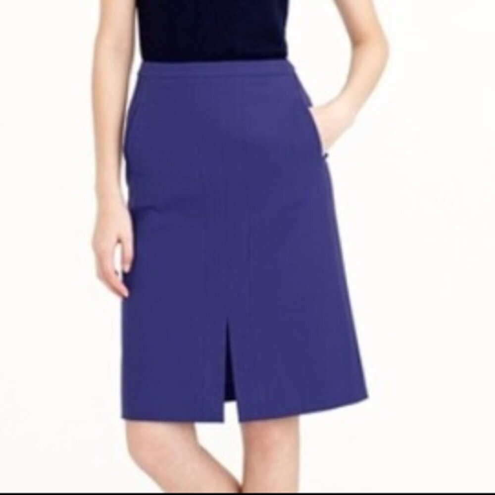NWOT J.Crew A-line BLACK Skirt women's size 2 (I33)